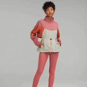 Lululemon Women's Brier Rose-Pale Raspberry-Natural Ivory Evergreen Anorak Sz 12